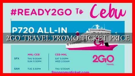2go travel promo ticket price|2GO .